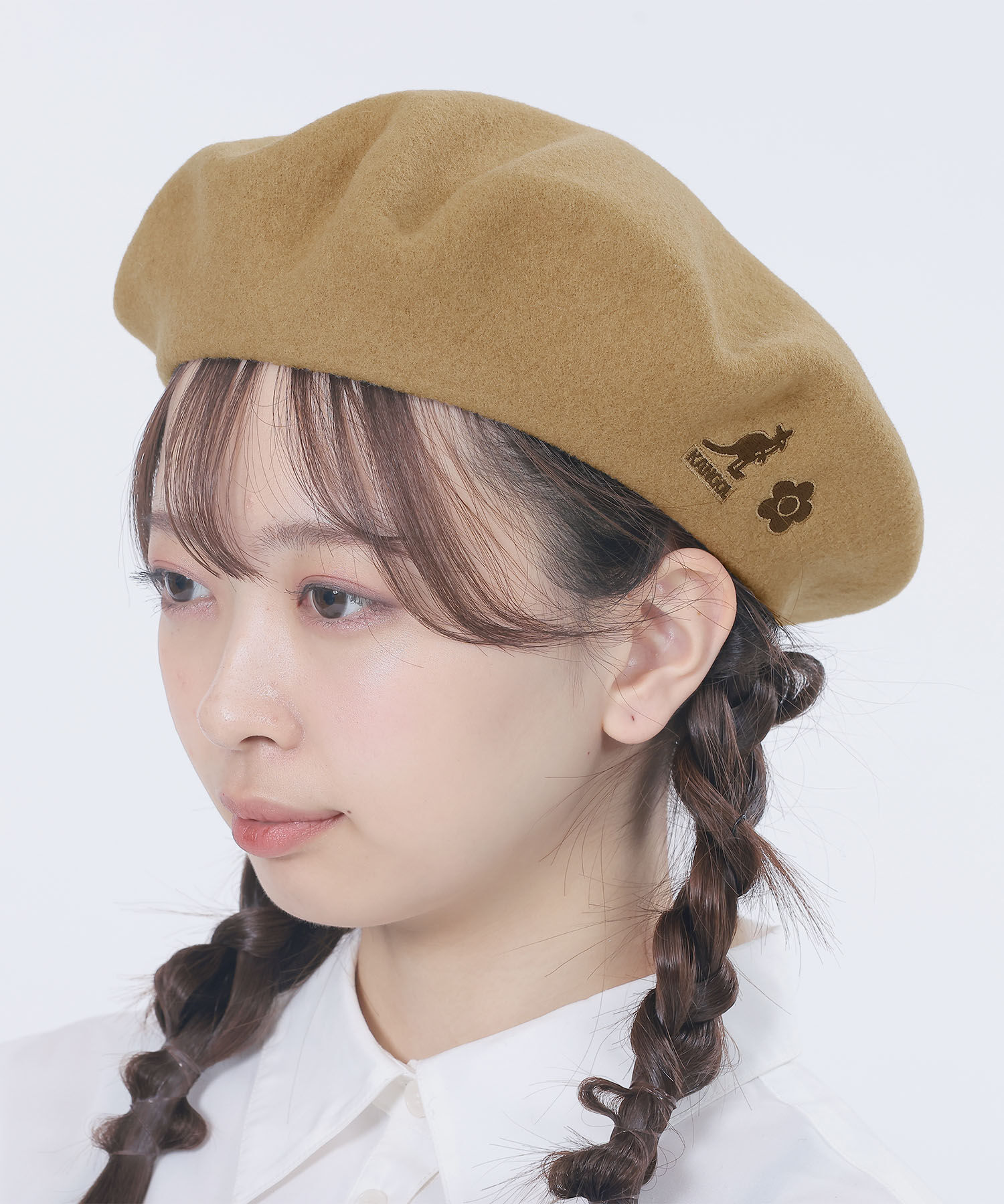MARY QUANT「KANGOL&times;MQ ベレー帽」|ハンチング・ベレー帽|ベージュ