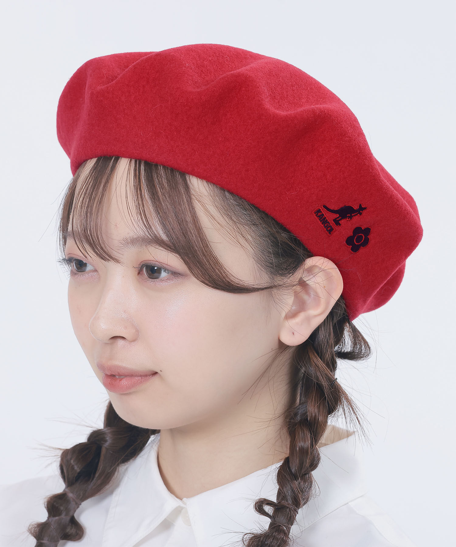 MARY QUANT「KANGOL&times;MQ ベレー帽」|ハンチング・ベレー帽|レッド