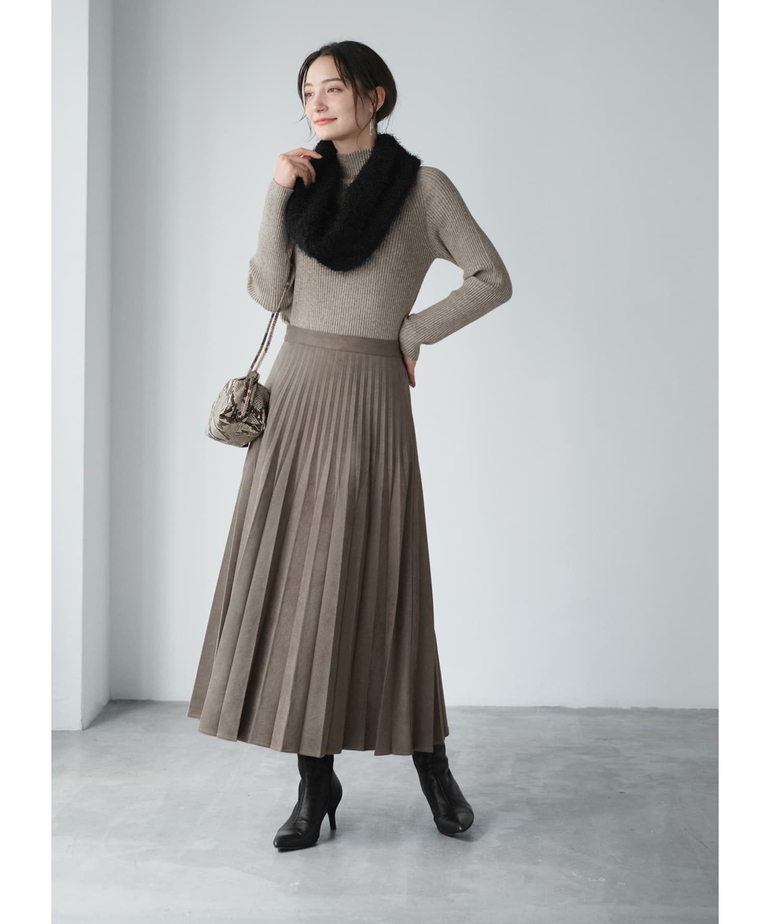 STYLE DELI「ファンシーシャギーニットスヌード」|スヌード|