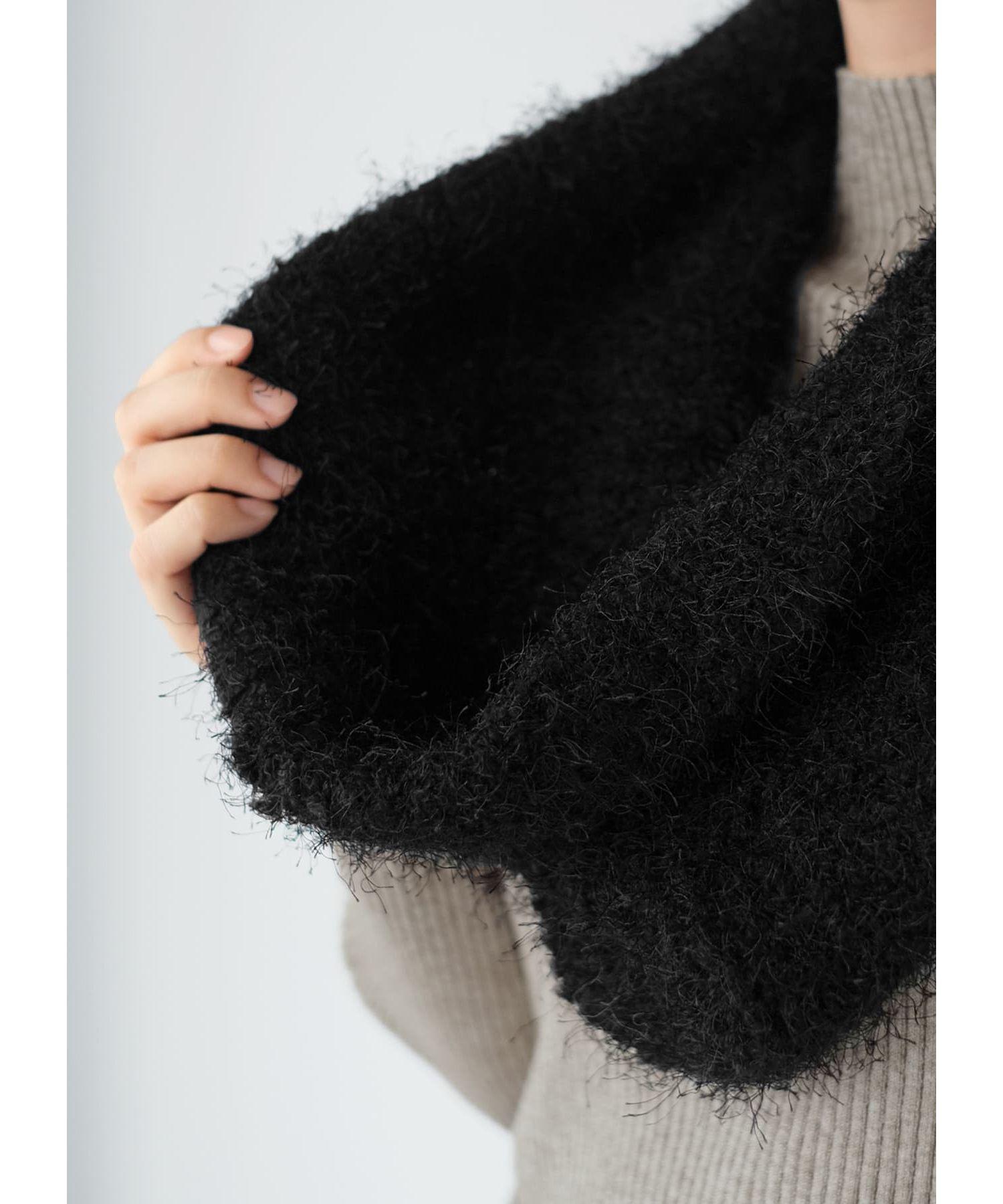 STYLE DELI「ファンシーシャギーニットスヌード」|スヌード|