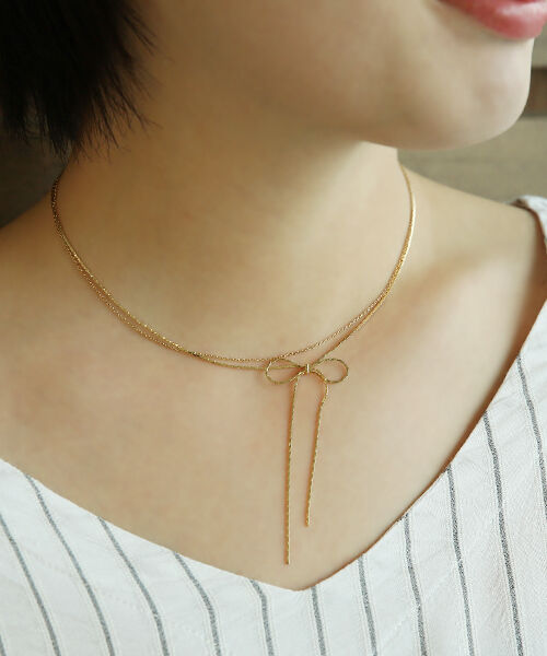 colleca la「2連リボンネックレス」|ネックレス|