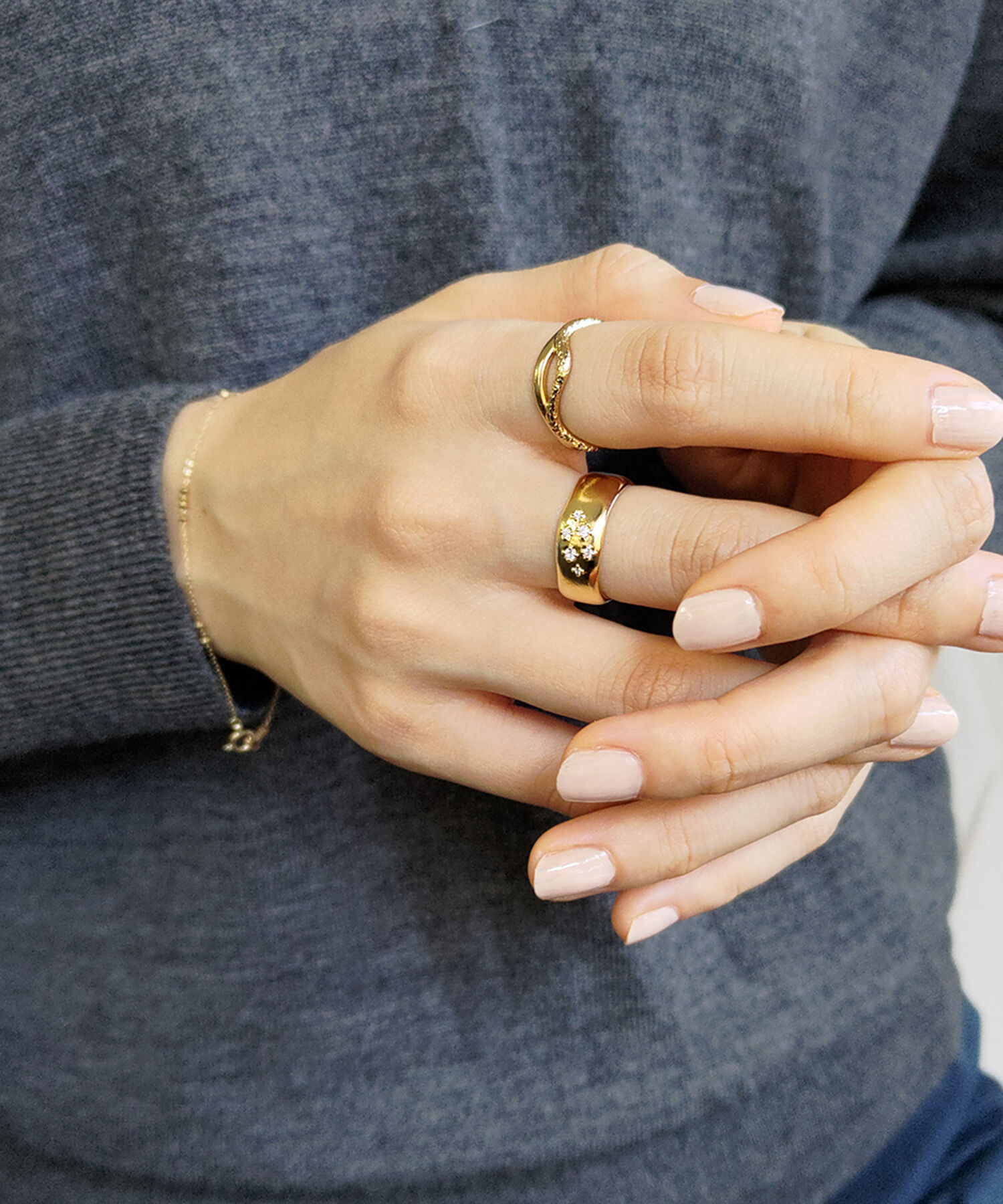  「silver925 ダブルラインテクスチャー リング (ニッケルフリー)」|リング|