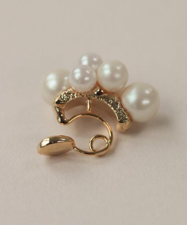  「Bubbloop パールづくしイヤリング ノンホールピアス」|イヤリング|