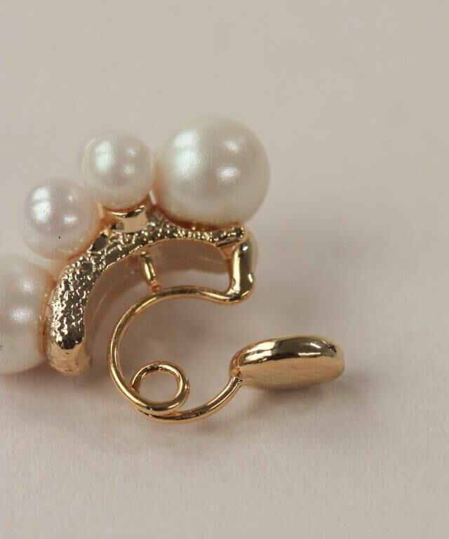  「Bubbloop パールづくしイヤリング ノンホールピアス」|イヤリング|