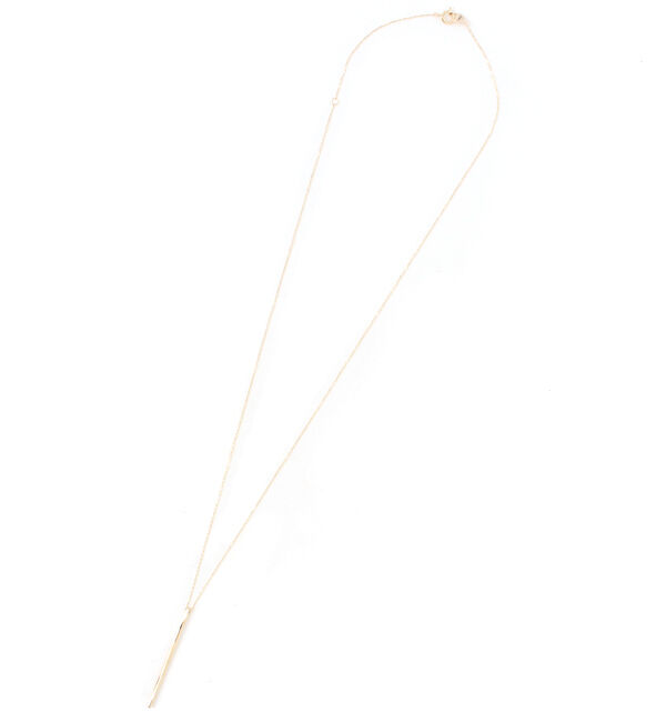 JUPITER「【K10】Y字ロングバーネックレス<45～50.5cm長さ調整可>」|ネックレス|