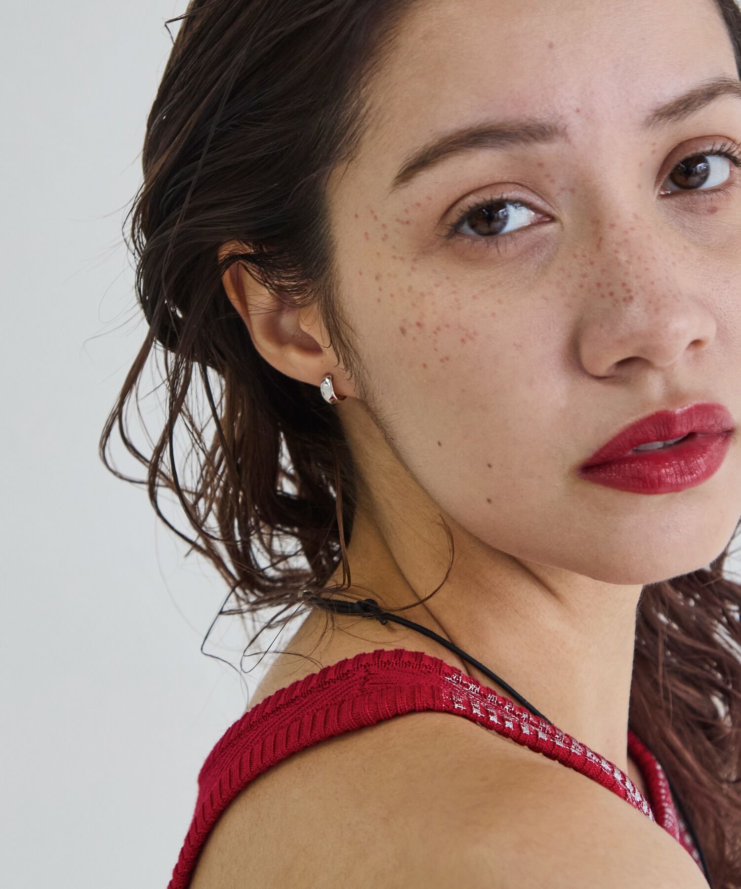 JUPITER「【K10】プランプフープピアス/ユニセックス/シルバー」|ピアス|