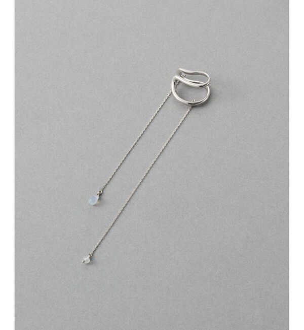 ete「【先行予約】[アシンメトリー] ナチュラルストーン イヤーカフ」|イヤーカフ|