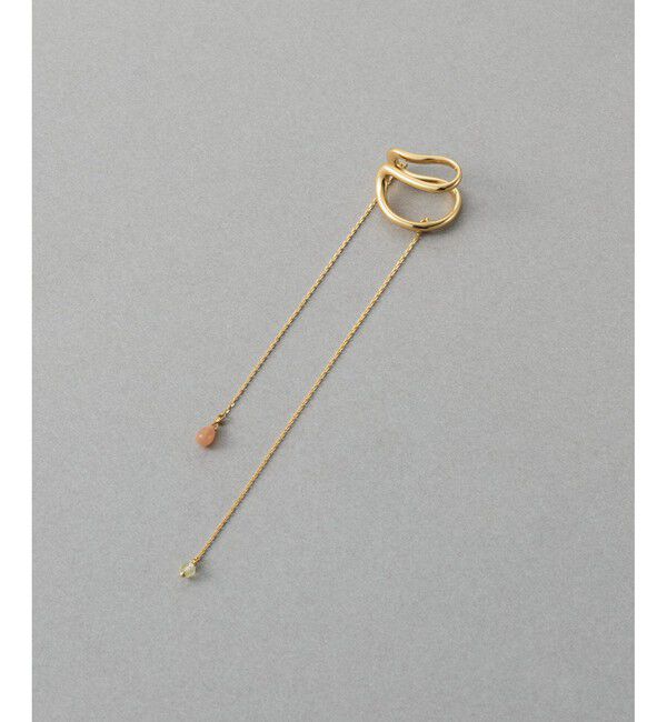 ete「【先行予約】[アシンメトリー] ナチュラルストーン イヤーカフ」|イヤーカフ|