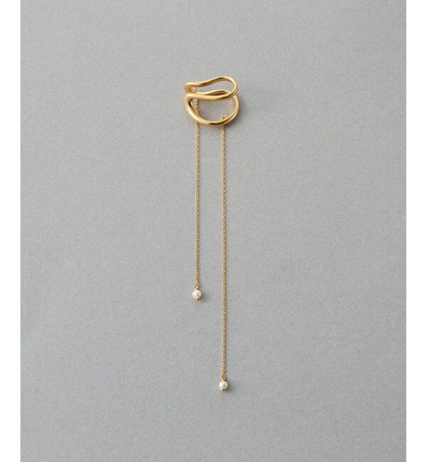 ete「【先行予約】[アシンメトリー] ナチュラルストーン イヤーカフ」|イヤーカフ|C