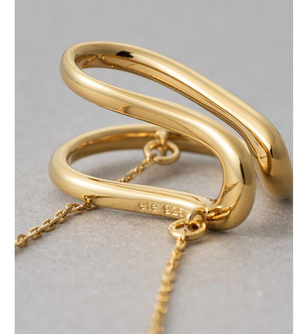 ete「【先行予約】[アシンメトリー] ナチュラルストーン イヤーカフ」|イヤーカフ|