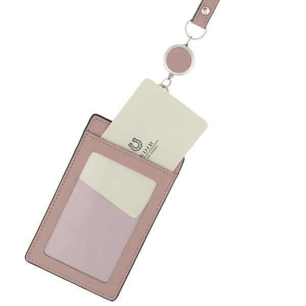 PEDIR「PEDIR(ペディール) ディアシュリンク 本革 リール付 シングルパスケース」|定期入れ|