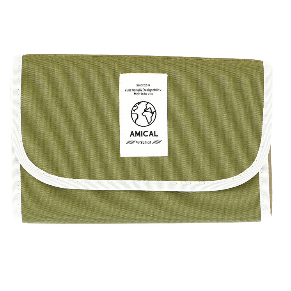 BACKYARD FAMILY「マルチケース 母子手帳 通販 母子手帳ケース おしゃれ かわいい シンプル 通帳ケース」|マタニティ・ママグッズ|グリーン3