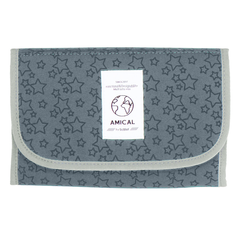 BACKYARD FAMILY「マルチケース 母子手帳 通販 母子手帳ケース おしゃれ かわいい シンプル 通帳ケース」|マタニティ・ママグッズ|グレー1