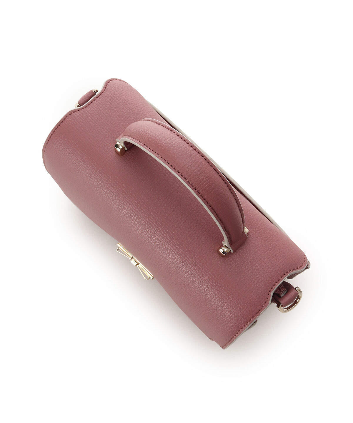 Samantha Thavasa「リボンモチーフ金具スプリットレザーワンハンドルバッグ」|ハンドバッグ|