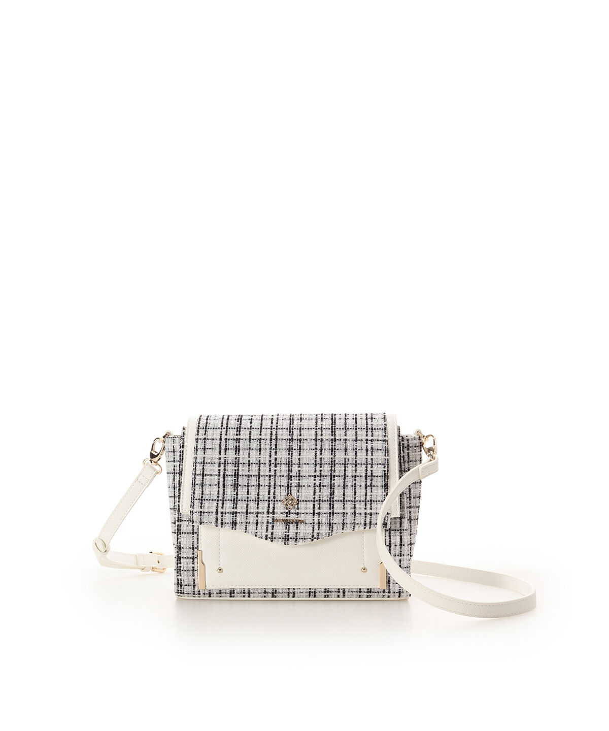 Samantha Vega「新色ツイードダイヤカットショルダーバッグ」|ショルダー・メッセンジャー|ホワイト