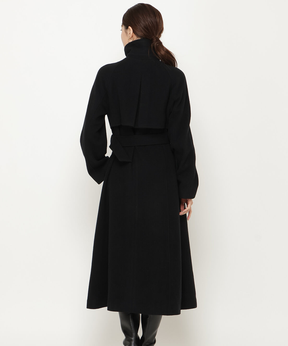 アンドクチュール「ウールモッサアシメボタンロングコート」|ダウン|