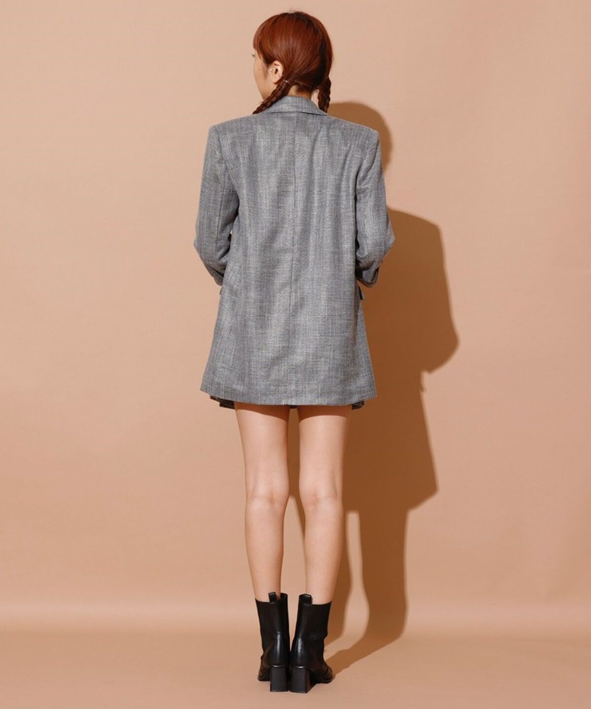 REDYAZEL「ラメツィードプリーツショートパンツ」|キュロット|