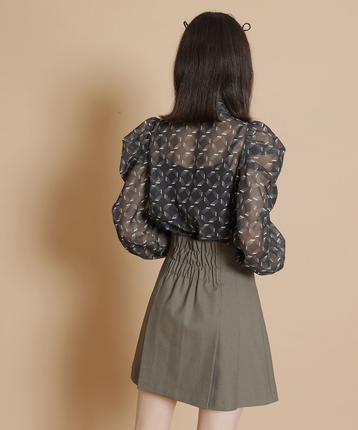 REDYAZEL「オリジナル総柄プリントブラウス」|シャツ・ブラウス|