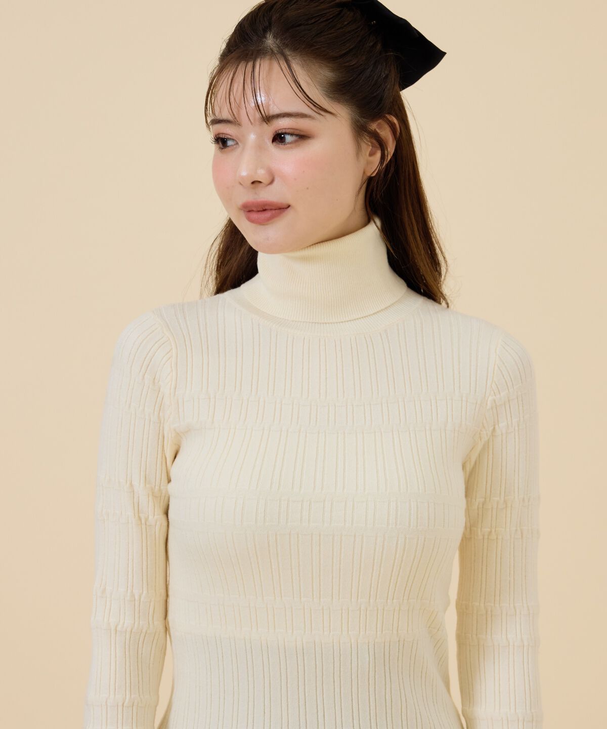 REDYAZEL「デザインリブタートルニット」|ニット・セーター|