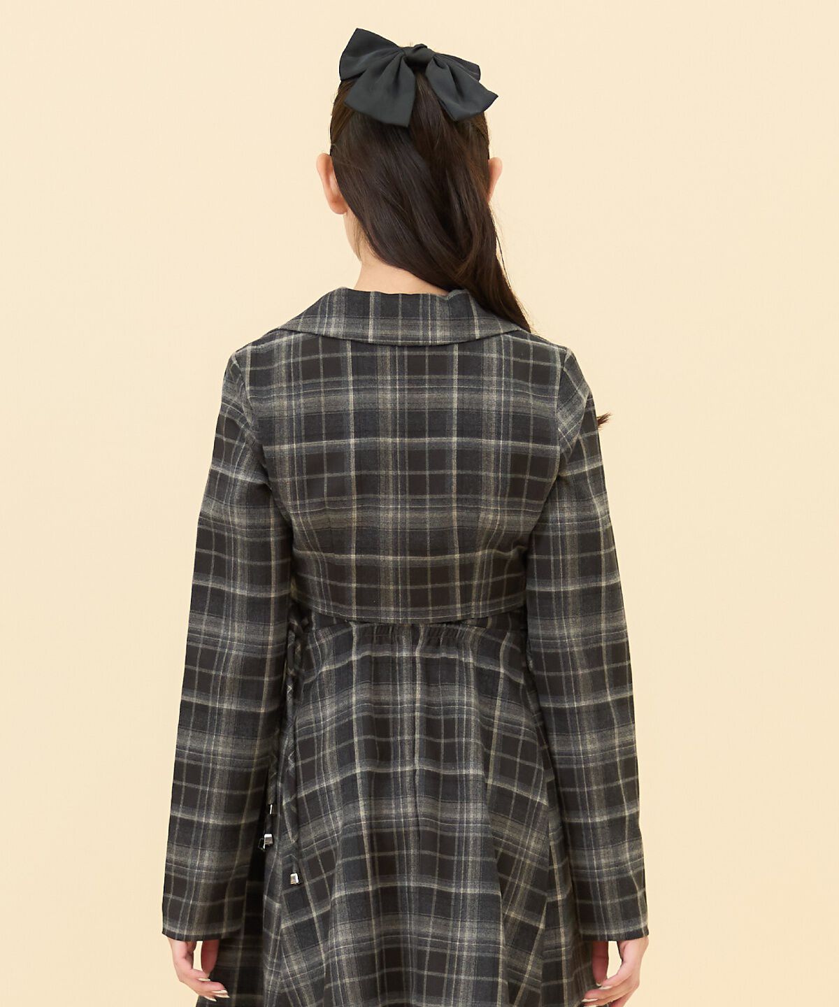 REDYAZEL「チェックショートダブルジャケット」|テーラードジャケット|