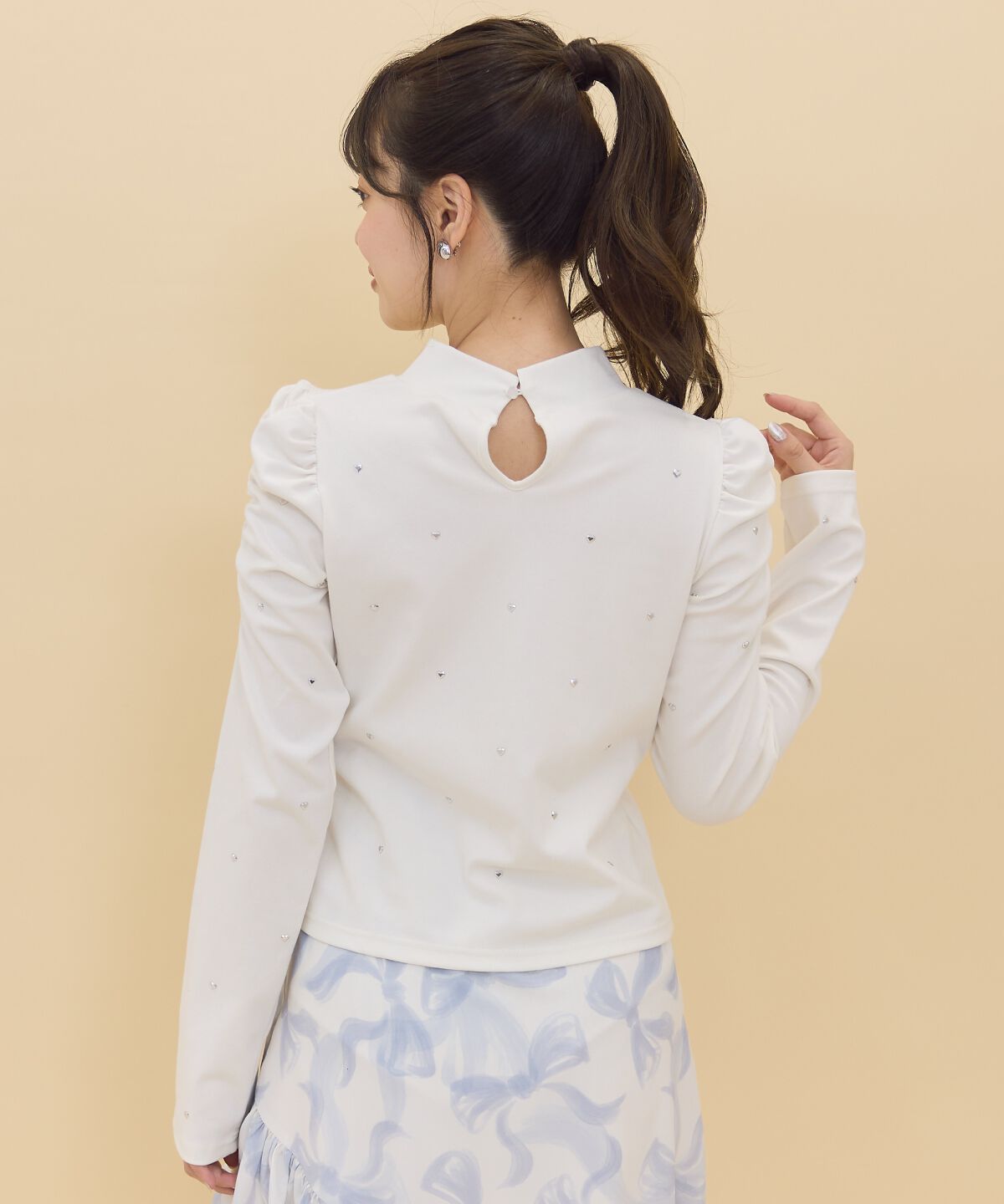 REDYAZEL「ハートストーンハイネックトップス」|Tシャツ・カットソー|