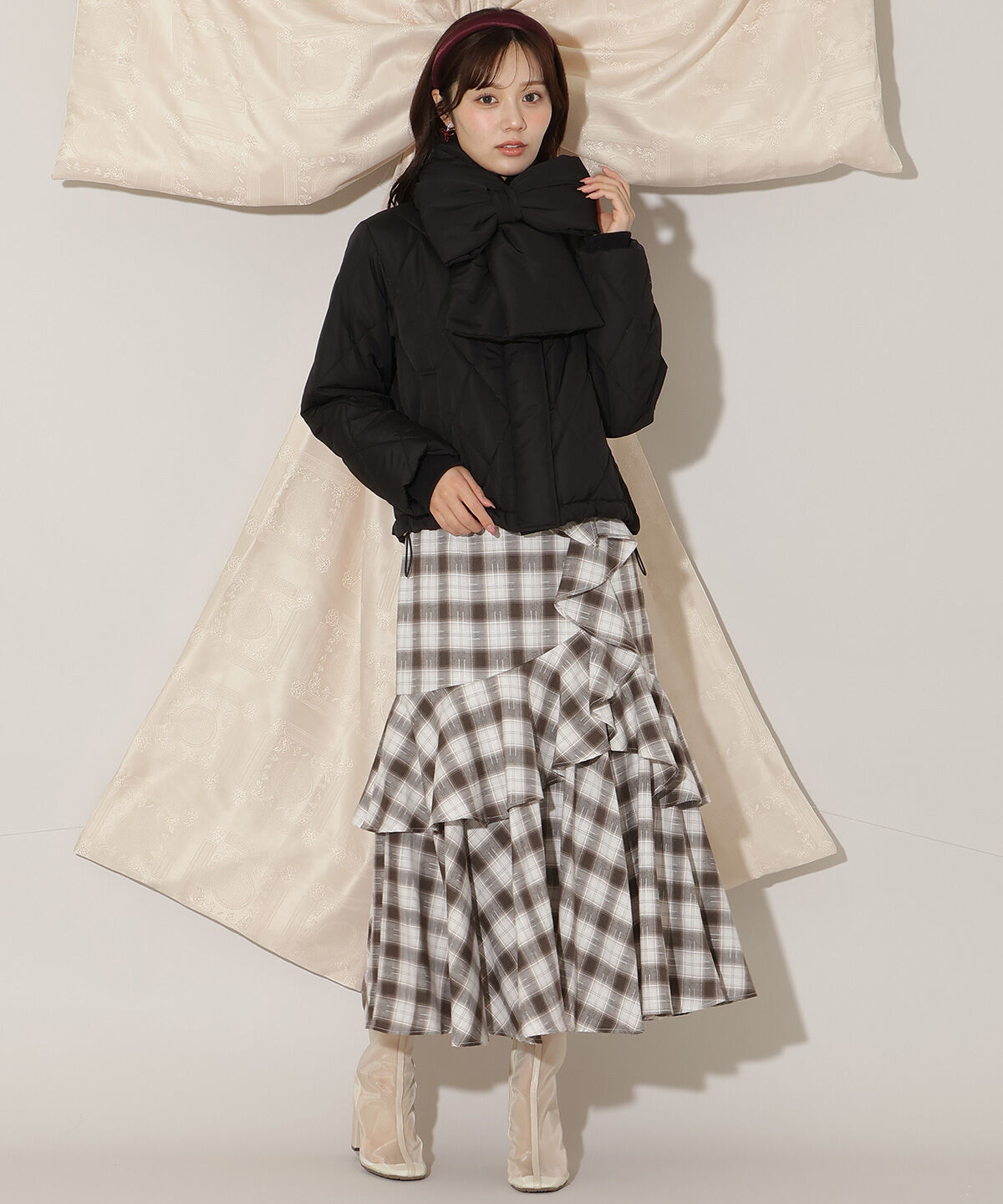 WILLSELECTION「ダイヤキルティングリボン中綿ブルゾン」|ブルゾン・スタジャン|