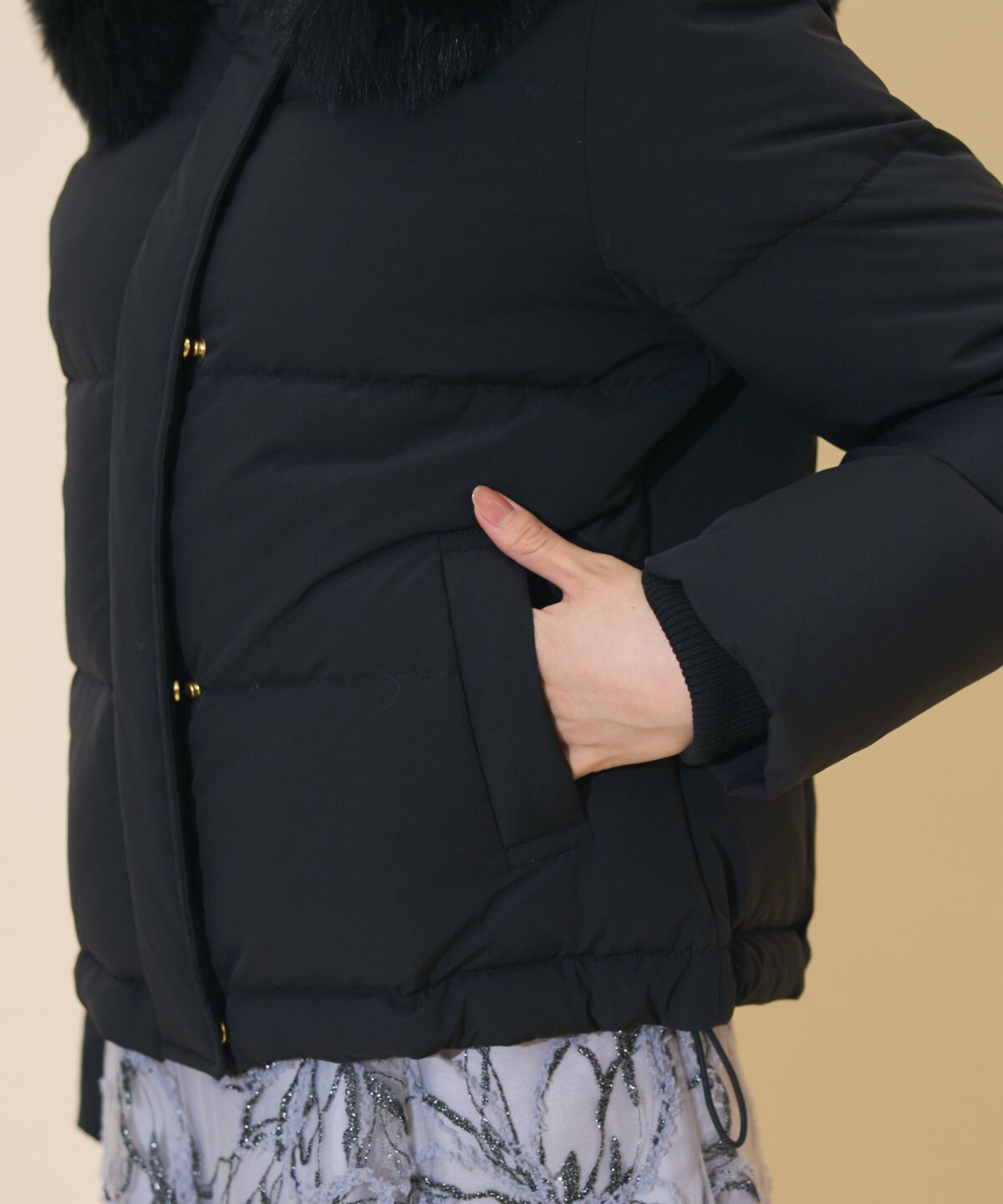 WILLSELECTION「ファー付きショートダウン」|ダウン|