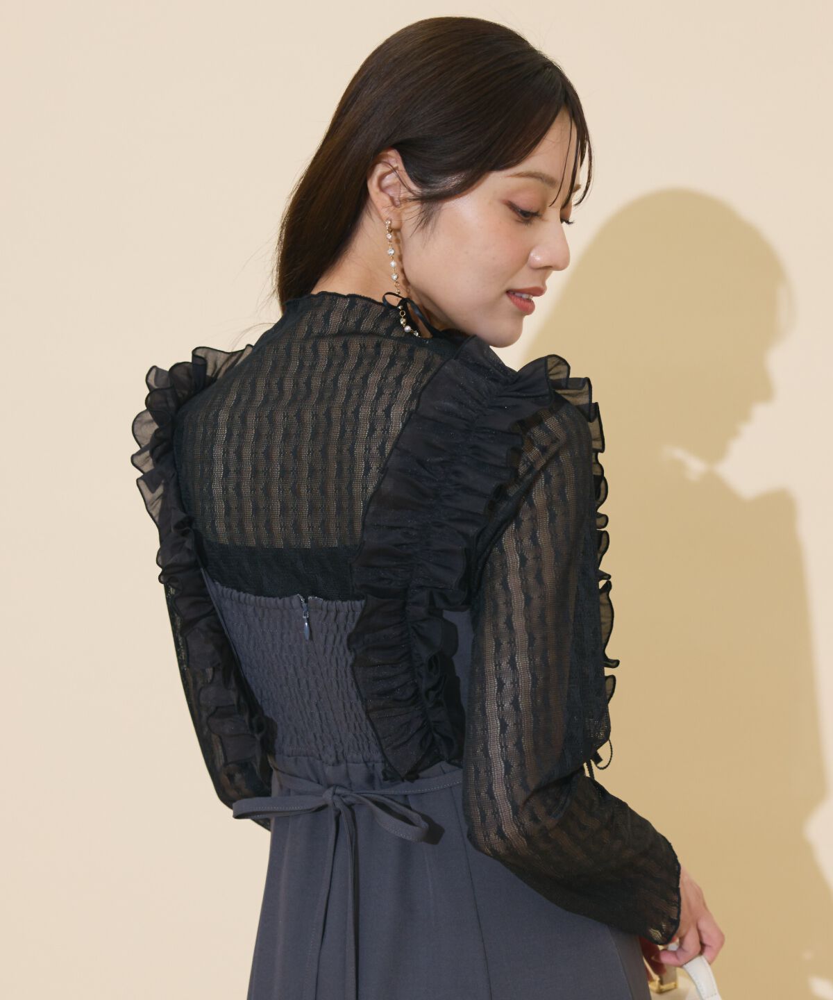 WILLSELECTION「フリルショルダーマーメイドワンピース」|ワンピース|