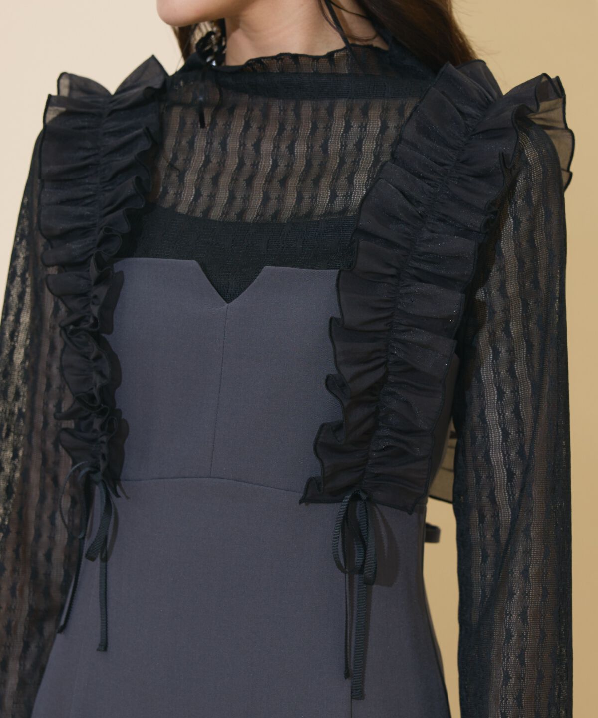 WILLSELECTION「フリルショルダーマーメイドワンピース」|ワンピース|