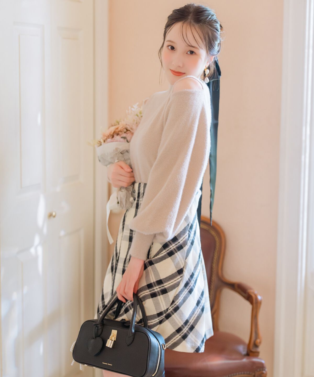 WILLSELECTION「ショルダースリットフェザープルオーバー」|ニット・セーター|