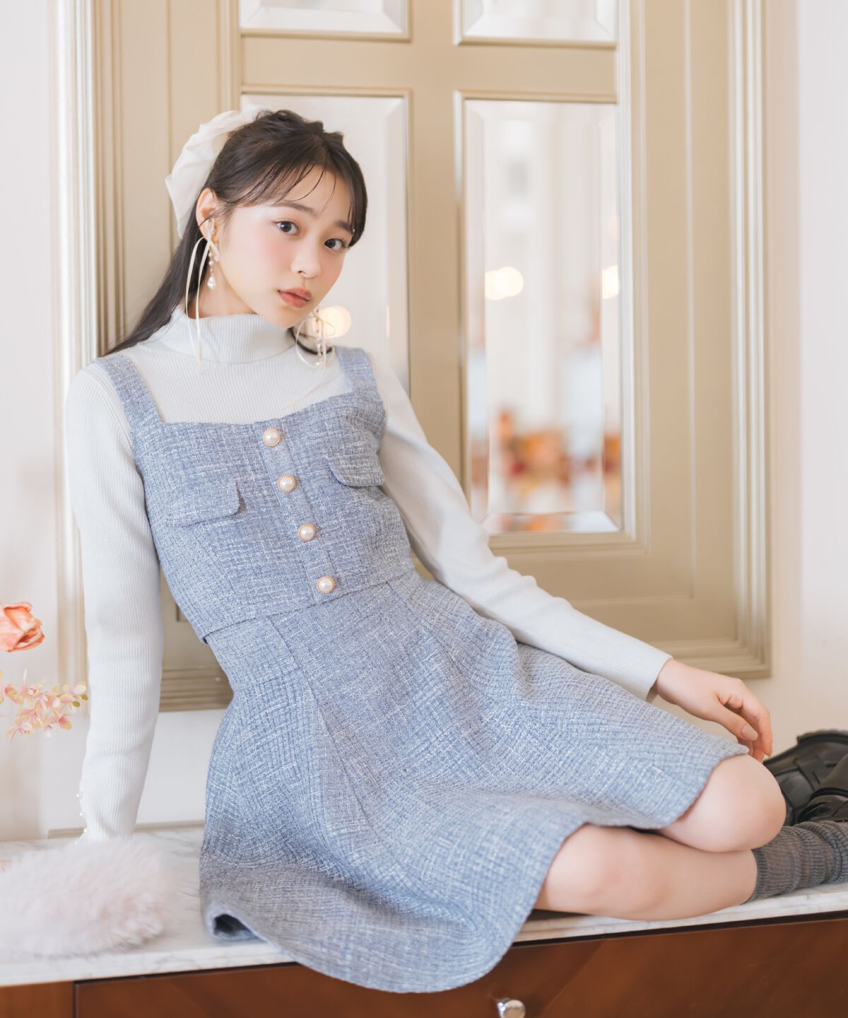 WILLSELECTION「ツイードフレアミニスカート」|フレア|