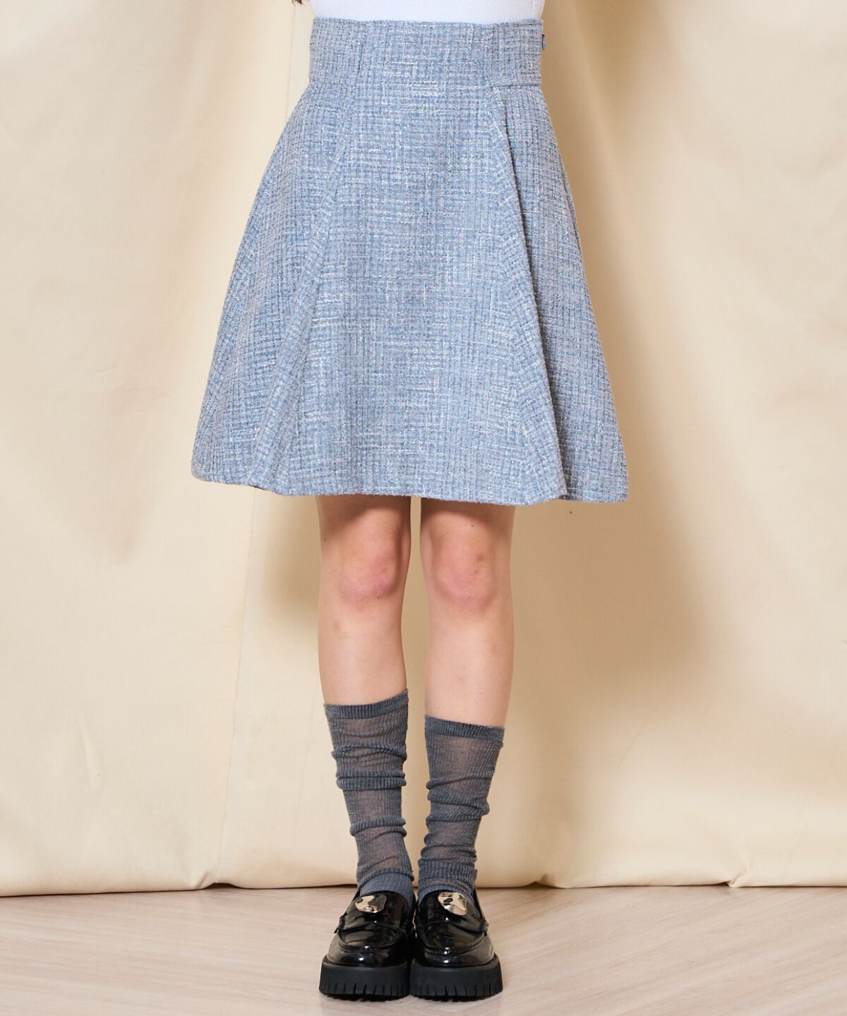 WILLSELECTION「ツイードフレアミニスカート」|フレア|