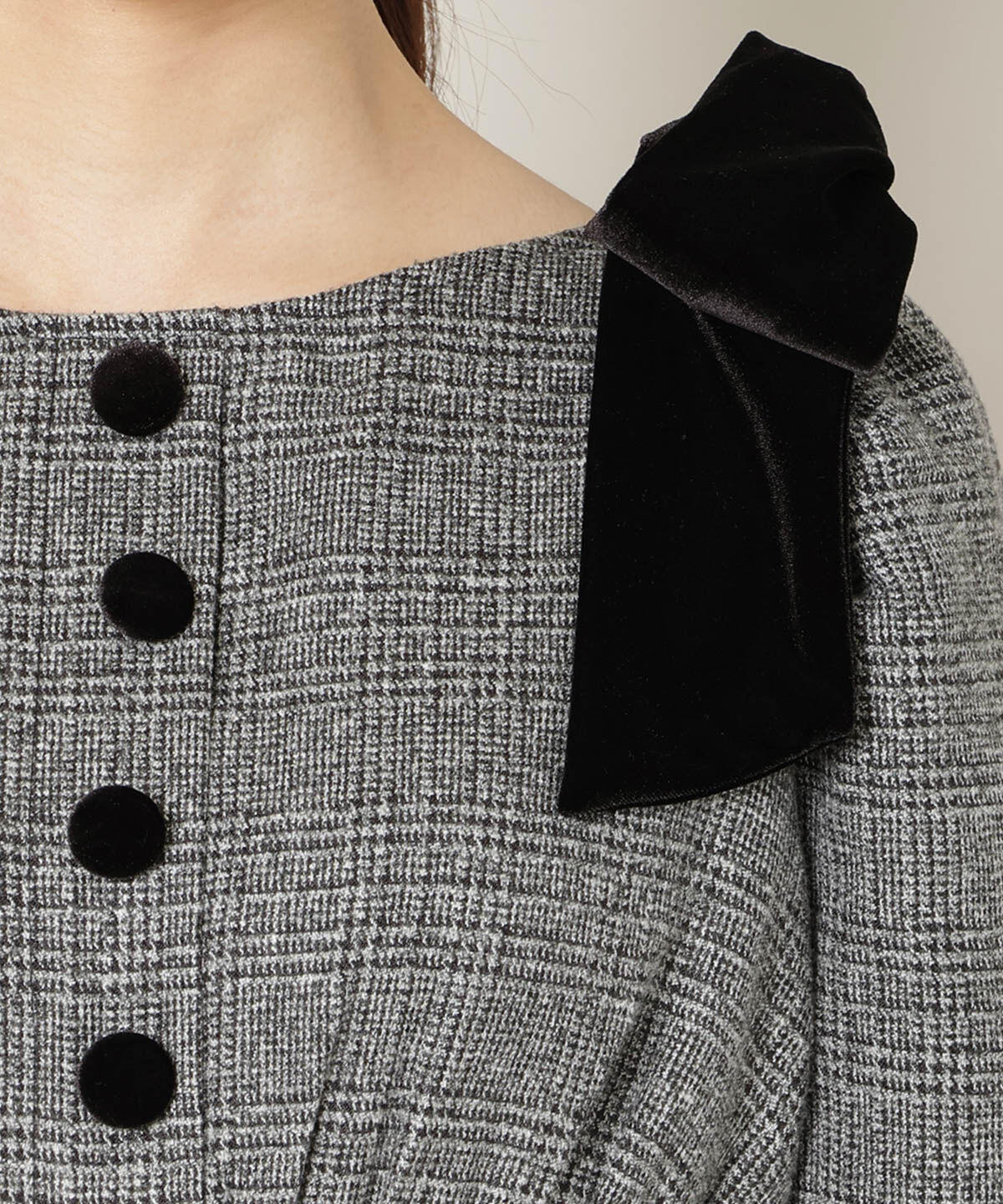 WILLSELECTION「アシメリボンボートネックフレアワンピース」|ワンピース|