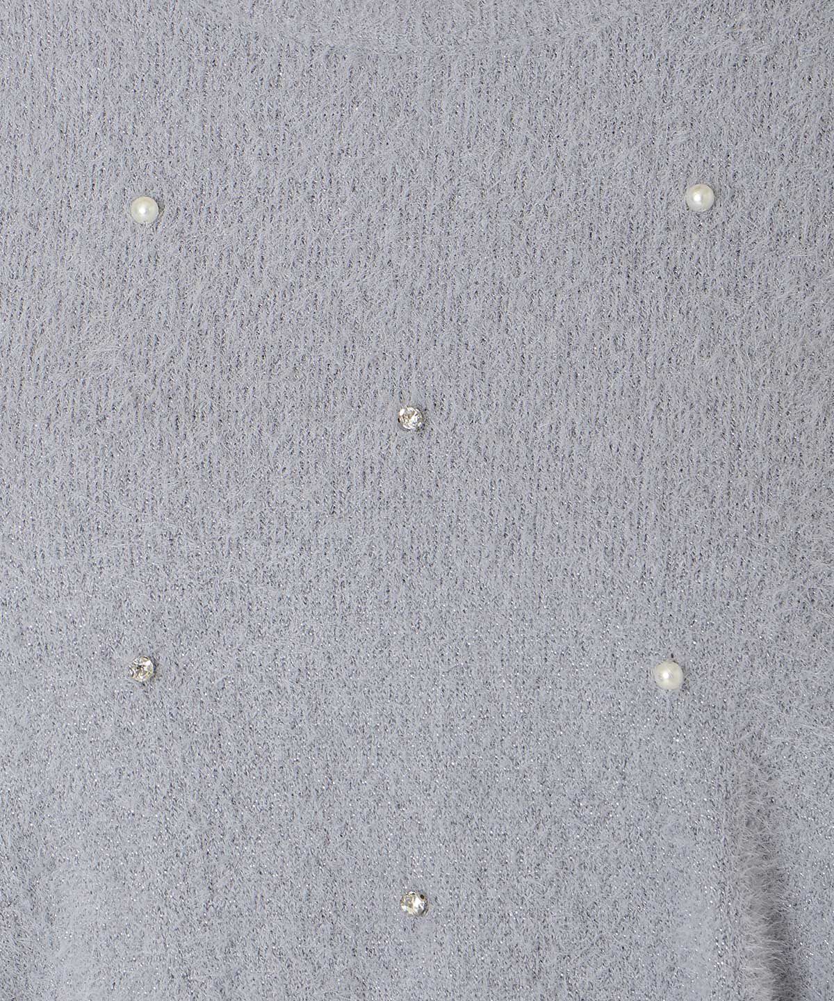 WILLSELECTION「パールビジューフェザーニットトップス」|ニット・セーター|