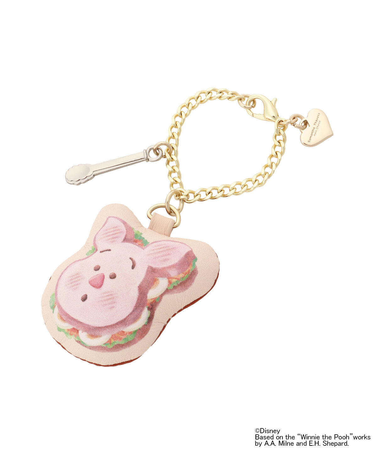 Samantha Thavasa Petit Choice「ディズニー『Nuiパン』コレクション「ピグレット」バッグチャーム」|チャーム・キーホルダー|ゴールド