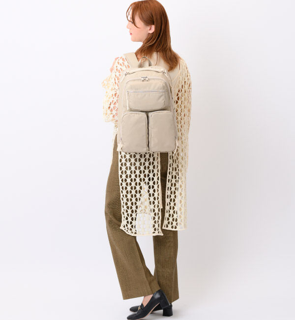 W&.Day/Night「W&.Day/Night ミュッケ オーガナイズドリュック A4サイズ 14.0インチPC収納 大容量 15576」|リュック|