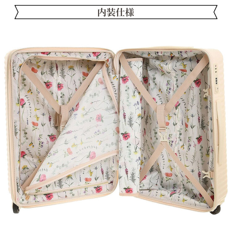 Jewelna Rose「HaNT&times;ジュエルナローズ コラボ スーツケース Mサイズ 06822」|キャリーケース|