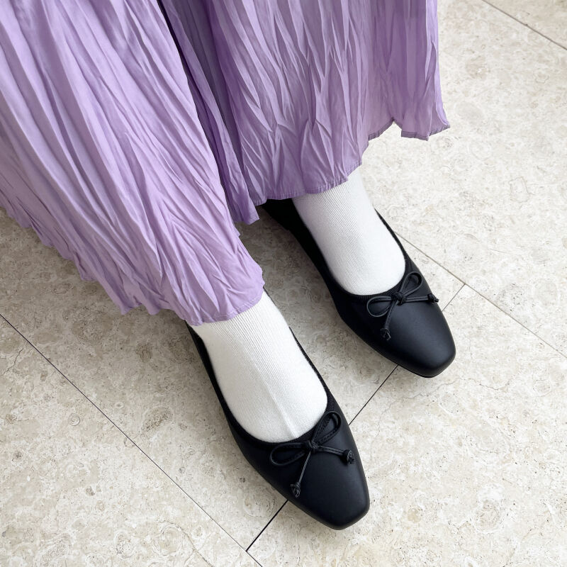 WA Oriental TRaffic「スクエアトゥフラットバレエシューズ/32106」|パンプス|