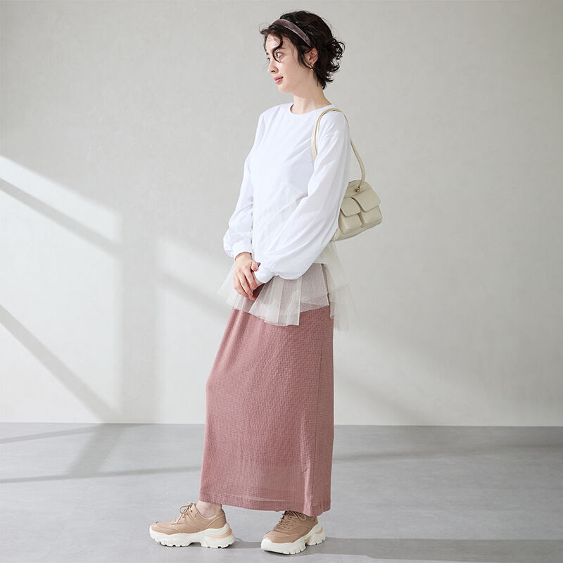 ORiental TRaffic「●2025秋冬新作● ラインストーン 切替 ダッド スニーカー /OT3769 厚底」|スニーカー|