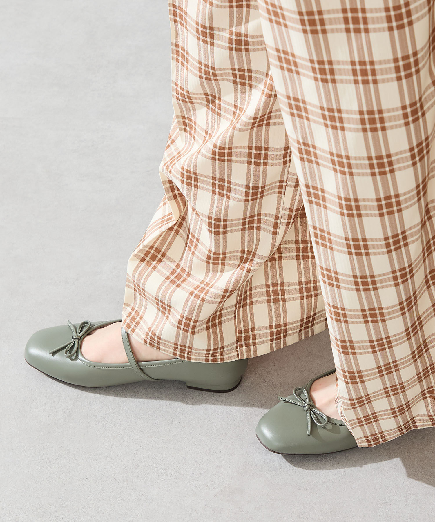 WA Oriental TRaffic「●2025秋冬新作● メリージェーン バレエ パンプス /52313 防寒 起毛 ファー ゴムストラップ」|パンプス|