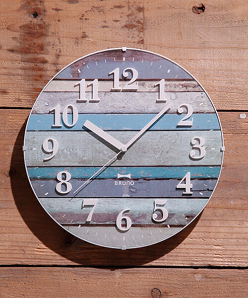 BRUNO「電波ビンテージウッドクロック」|クロック・置時計|BL