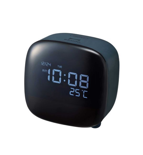 BRUNO「ナイトライトクロック」|クロック・置時計|ネイビー