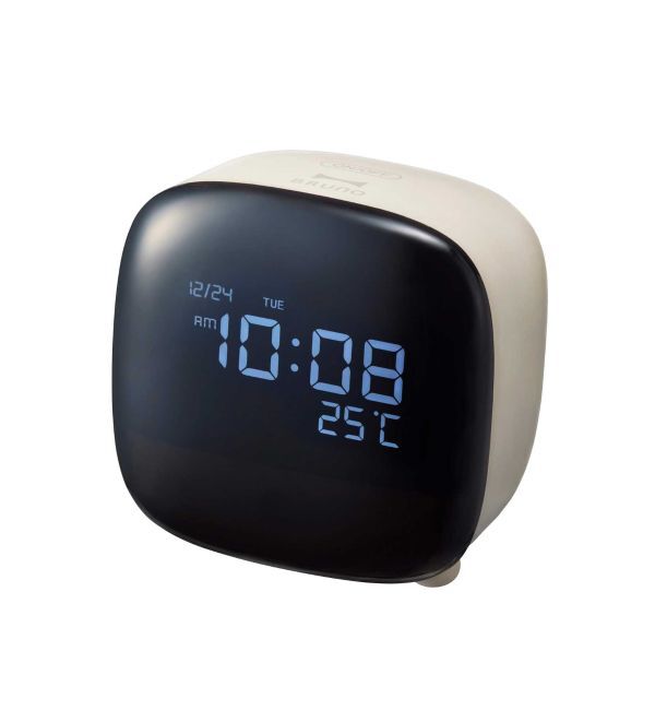 BRUNO「ナイトライトクロック」|クロック・置時計|グレージュ