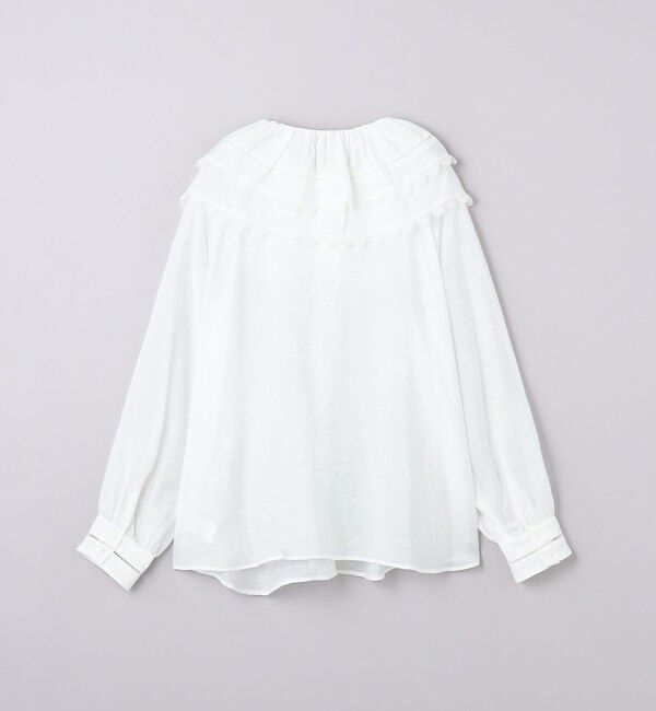 UNITED ARROWS「【別注】＜dahl&rsquo;ia＞ビッグフリルカラー シャツ」|シャツ・ブラウス|