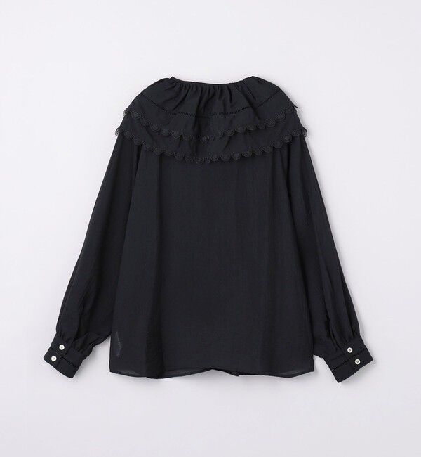 UNITED ARROWS「【別注】＜dahl&rsquo;ia＞ビッグフリルカラー シャツ」|シャツ・ブラウス|