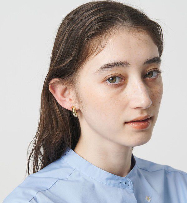 UNITED ARROWS「アンギュラー Jシェイプ イヤリング」|イヤリング|