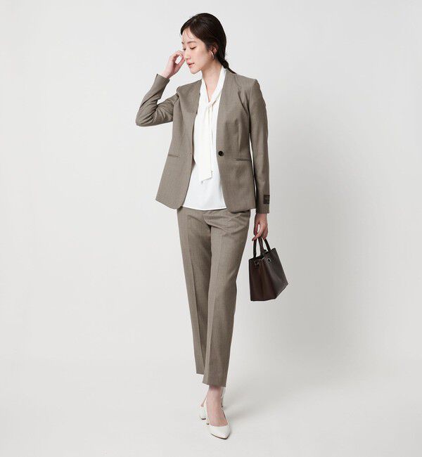 UNITED ARROWS「Vitale Barberis Canonico スリムテーパードパンツ」|スラックス|