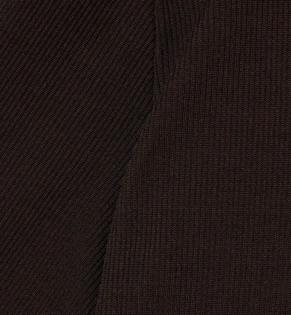 UNITED ARROWS「リブバイカラーパイピング ショートスリーブカットソー」|Tシャツ・カットソー|