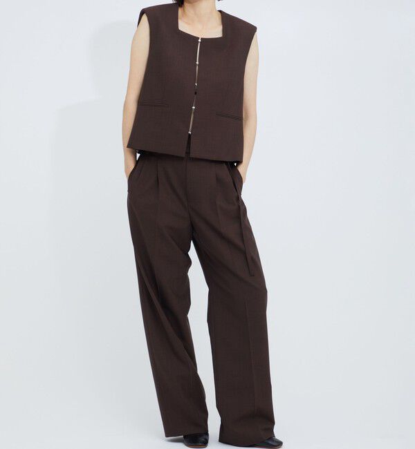 AEWEN MATOPH「＜AEWEN MATOPH＞ハイウエスト ベルトパンツ」|その他|