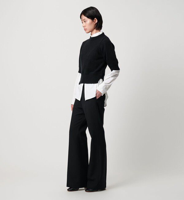 AEWEN MATOPH「＜AEWEN MATOPH＞ウールセーブルミックス5分袖ニット」|ニット・セーター|